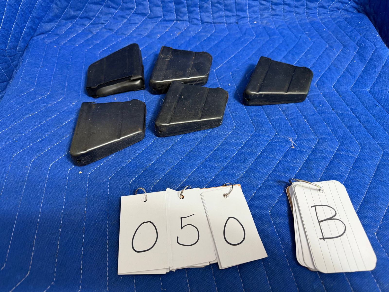 Five Lee-Enfield (SMLE) Rifle Magazines: Five Lee-Enfield (SMLE) rifle magazines. Ten rounds each. 303 British. See photos. Please read the Terms and Conditions of this auction THOROUGHLY for IMPORTANT bidder information.