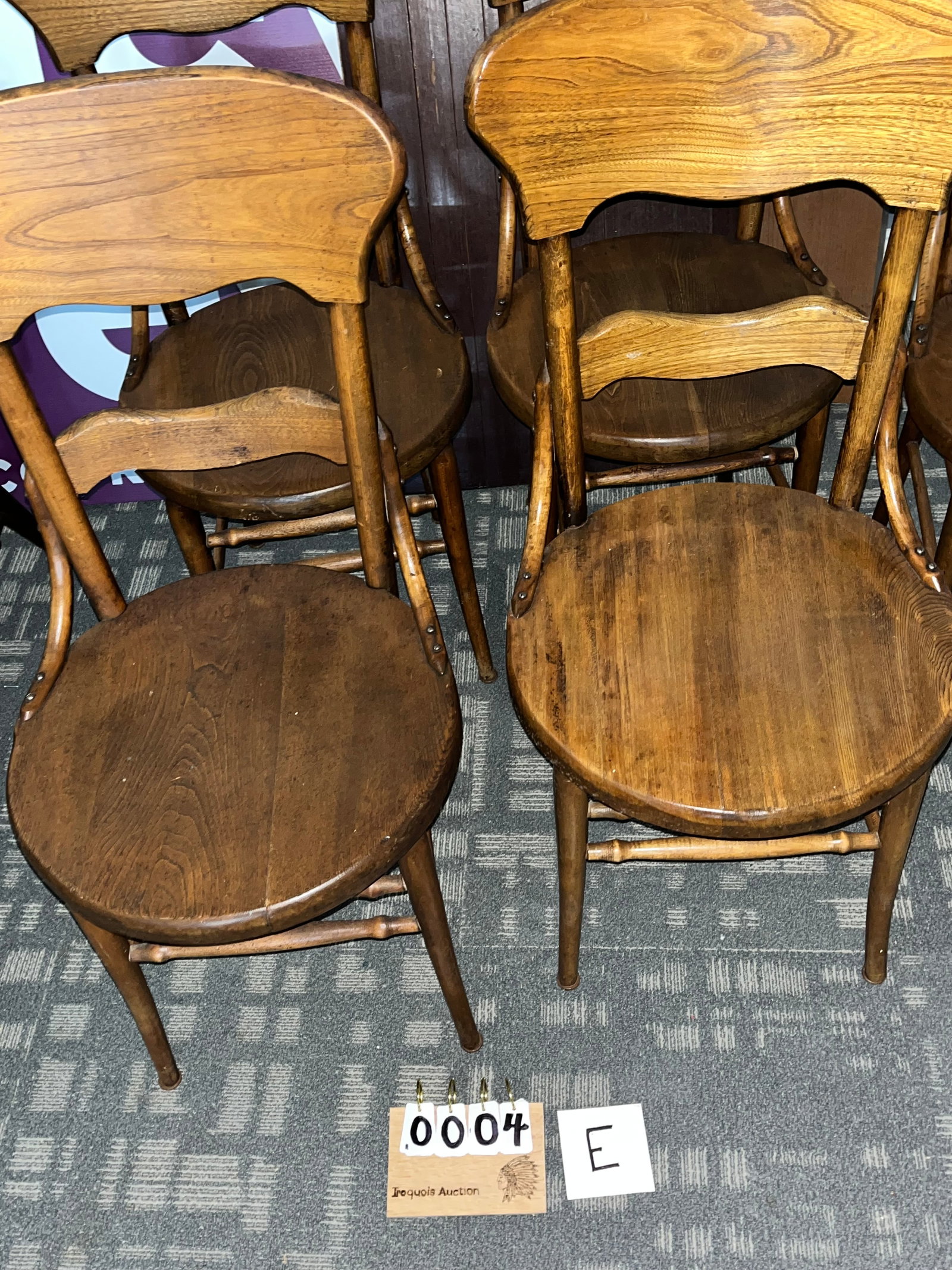 Five Matching Solid Seal Ash Seats - 2