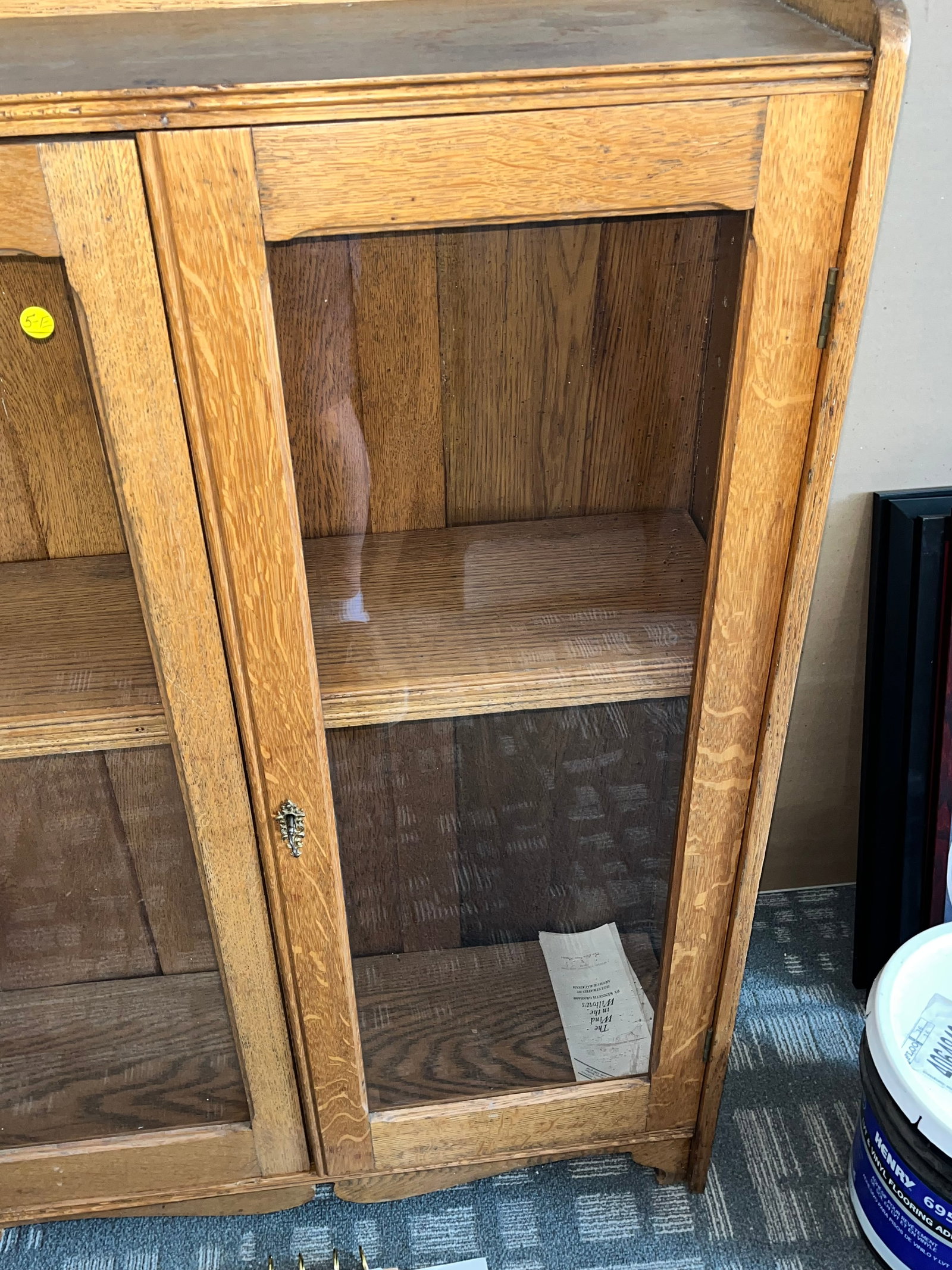 1890s American Solid Oak Bookcase - 2