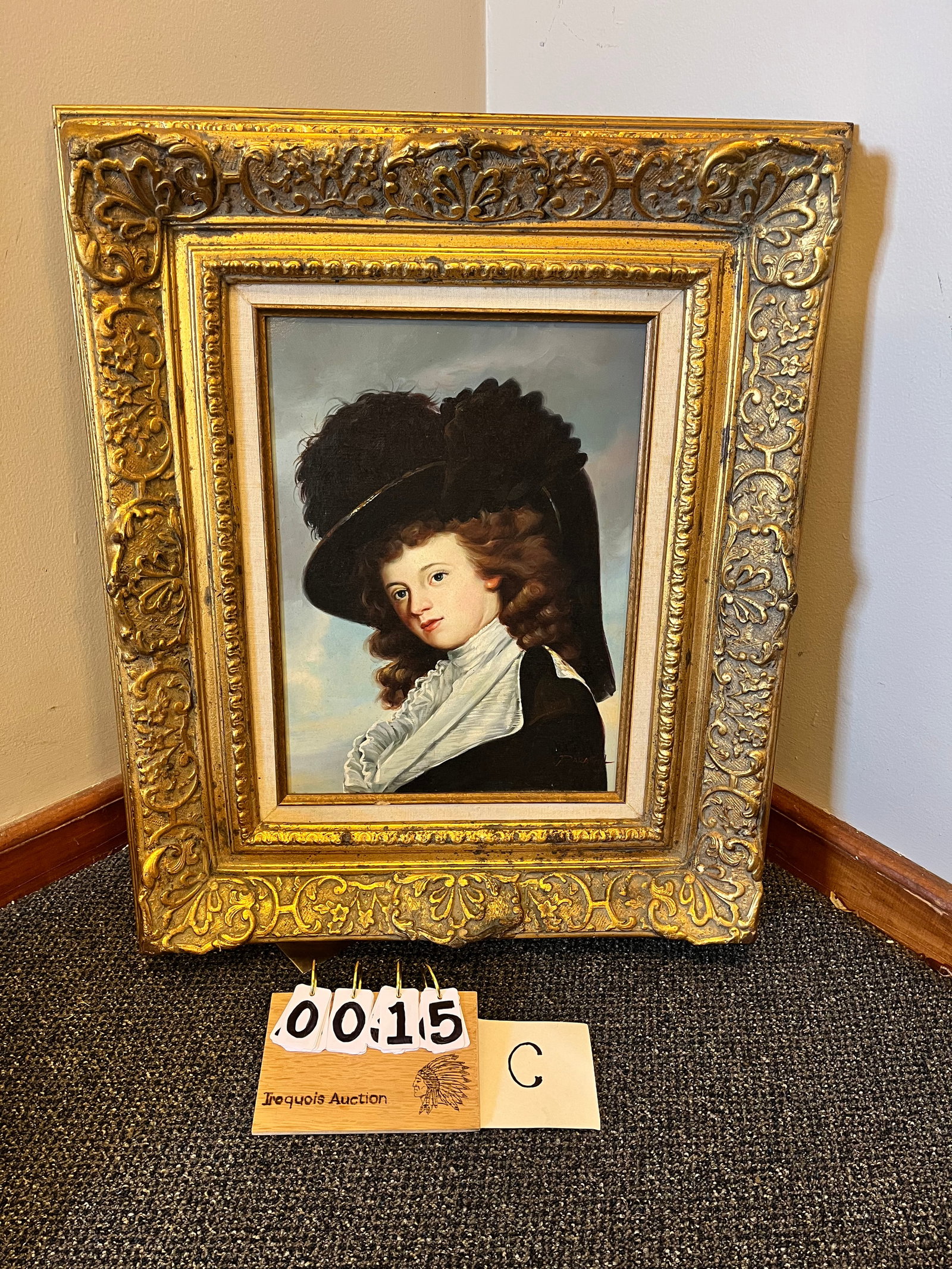 Contemporary Oil Painting Signed Earagol?: Contemporary oil painting signed Earagol? Frame is 22"w x 26"h. Painting is 11"w x 15"h. See photos. Please read the Terms and Conditions of this auction THOROUGHLY for IMPORTANT bidder information.