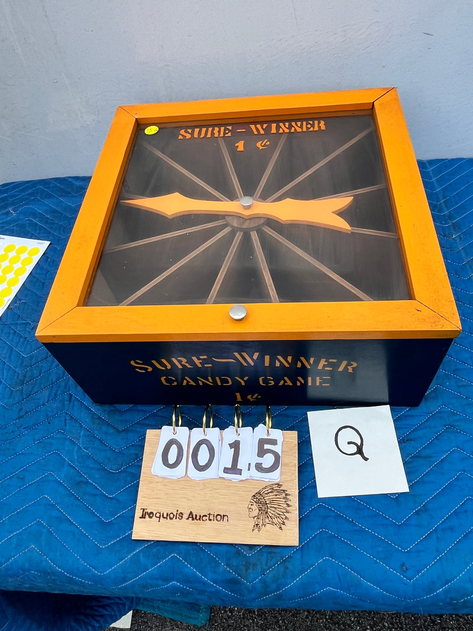 Sure-Winner Candy Game by Zingerline Brothers: Sure-Winner candy game by Zingerline Brothers, Rome, NY. 1 cent. See photos. Please read the Terms and Conditions of this auction THOROUGHLY for IMPORTANT bidder information.