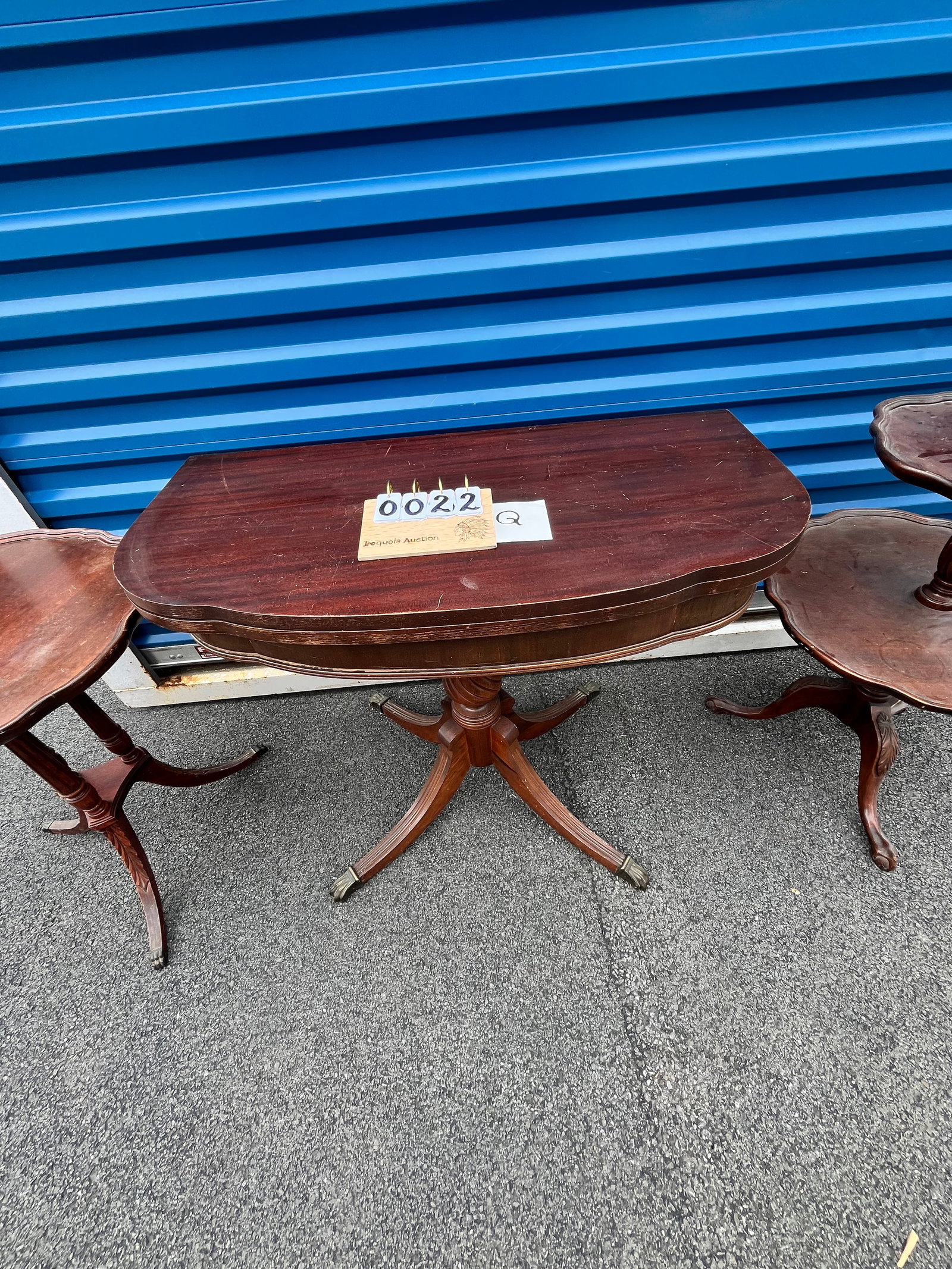 Three Mahogany Duncan Phyfe Tables - 3