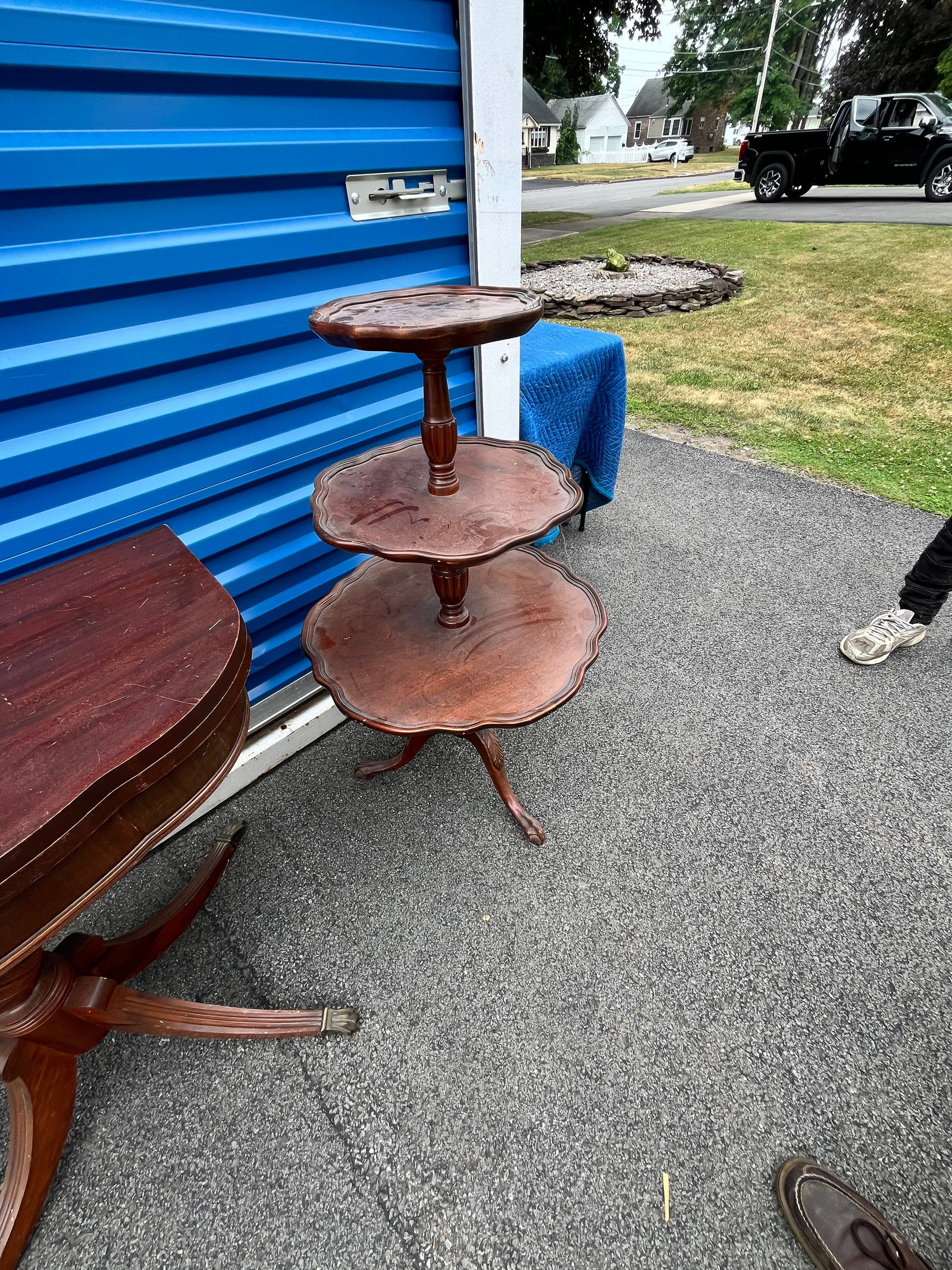 Three Mahogany Duncan Phyfe Tables - 5
