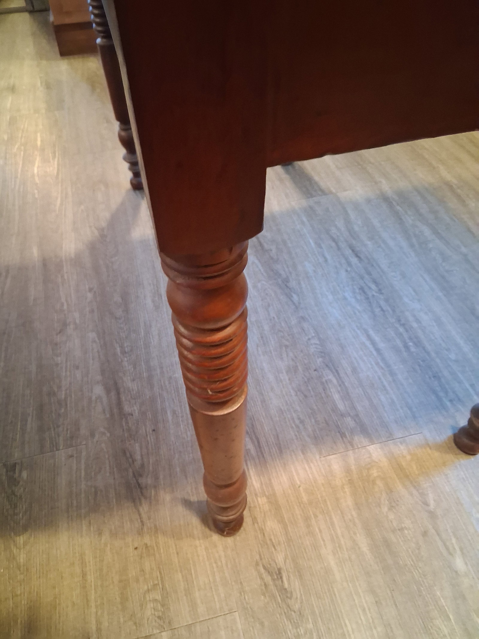 1890s American Pine Drop Leaf Table - 3