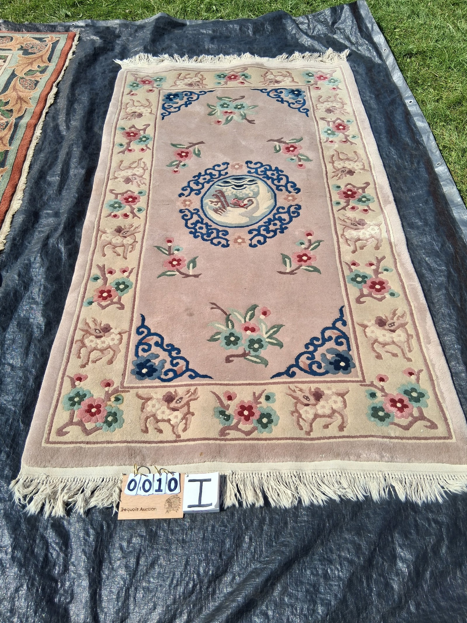 Estate Handmade Chinese Rug (1 of 4)