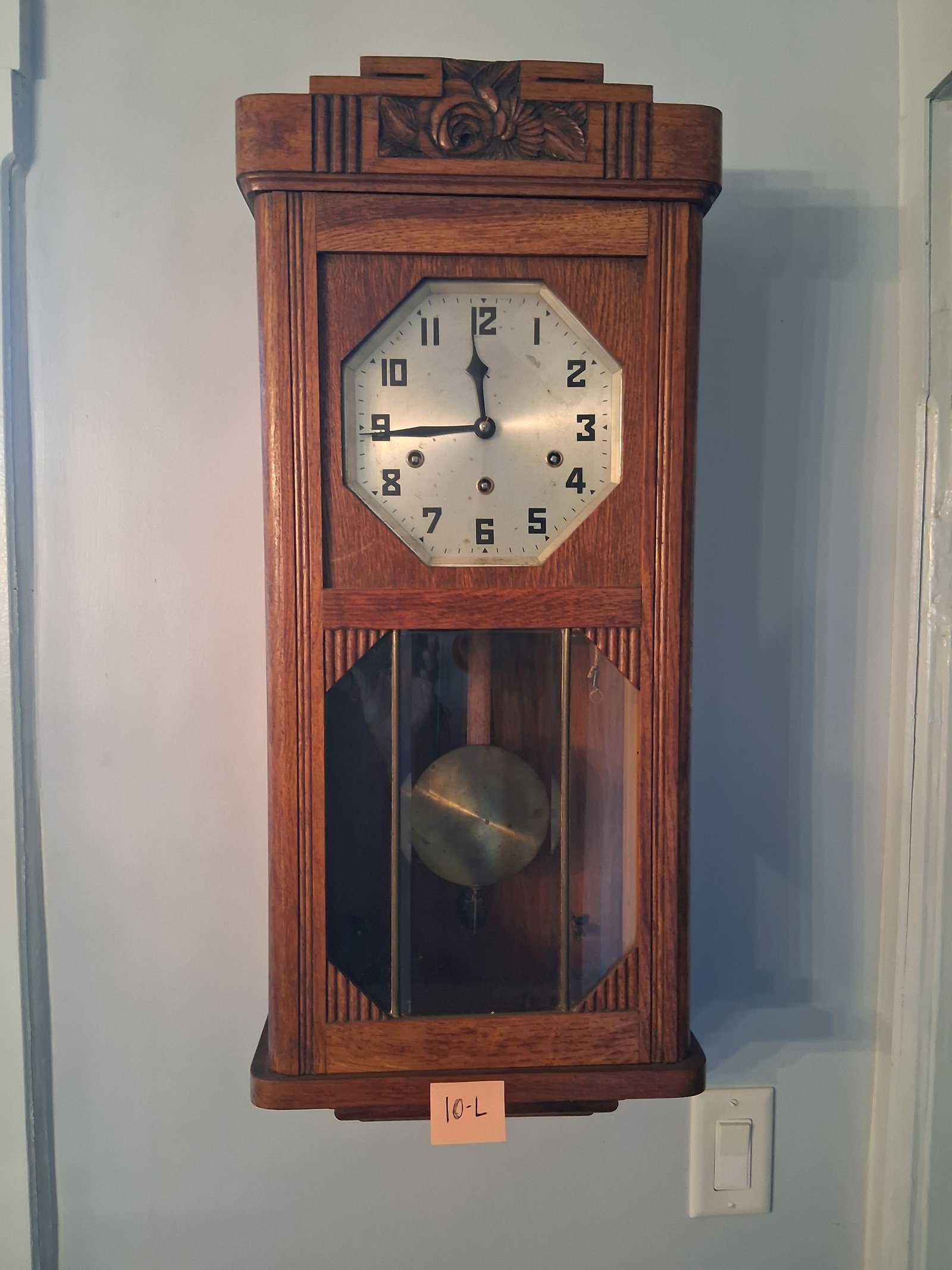 German Time and Strike Alarm Wall Clock - 2