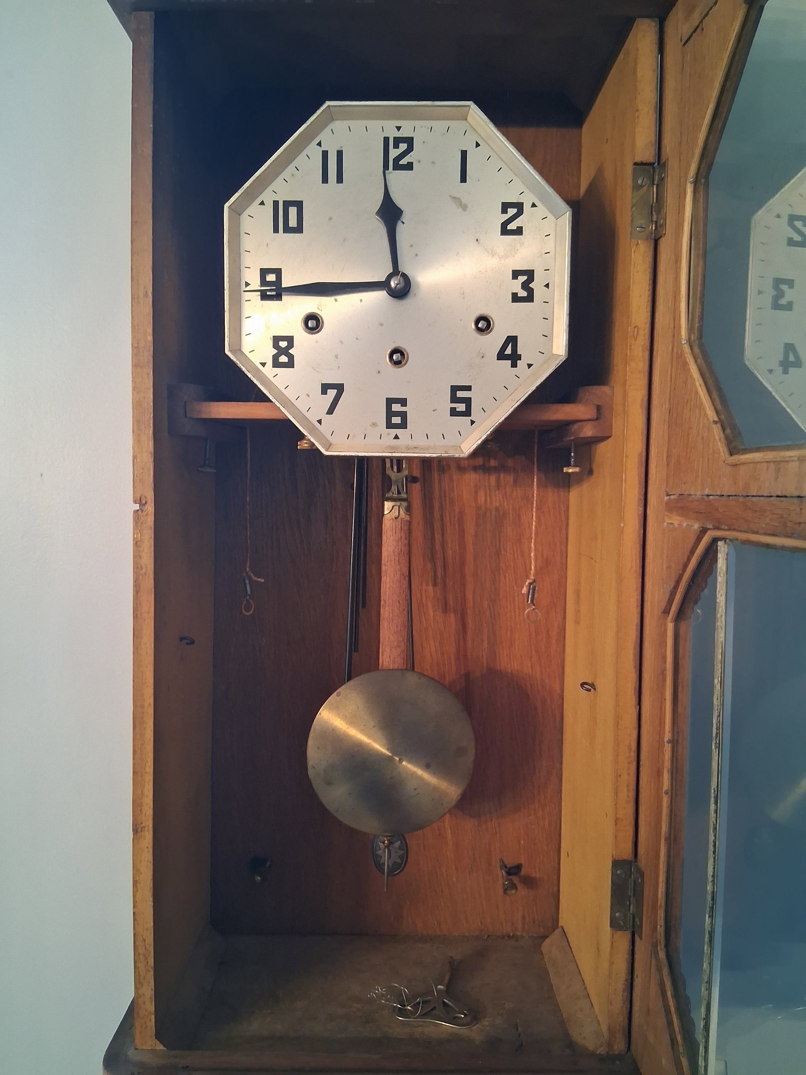 German Time and Strike Alarm Wall Clock - 4