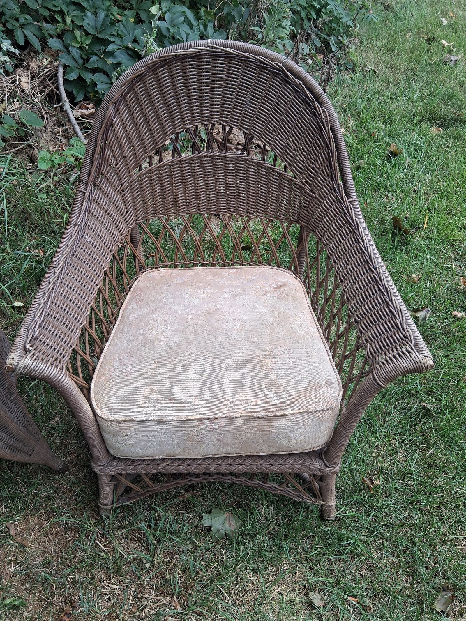 Beautiful Signed Four Piece Wicker Set - 2
