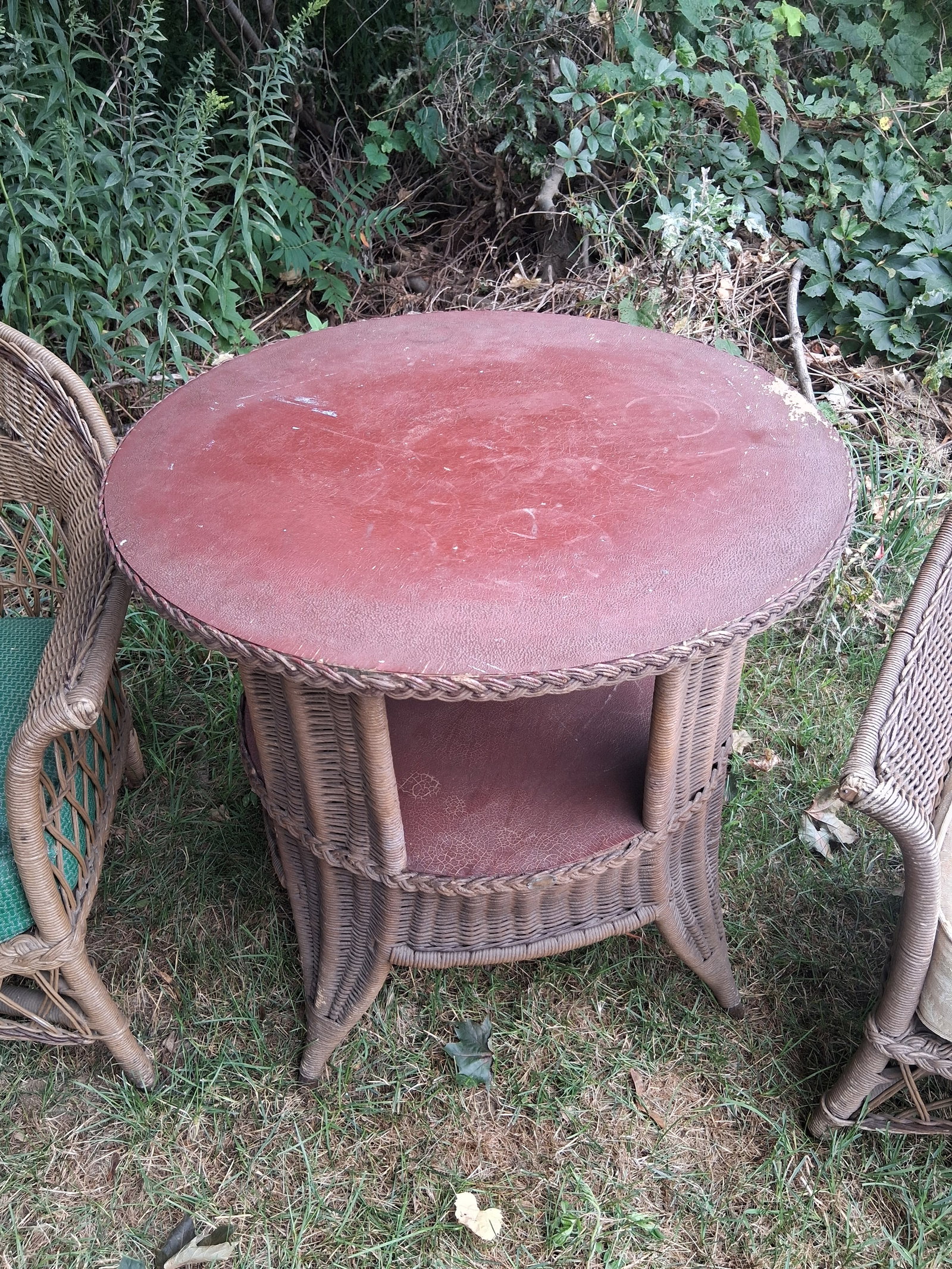 Beautiful Signed Four Piece Wicker Set - 3