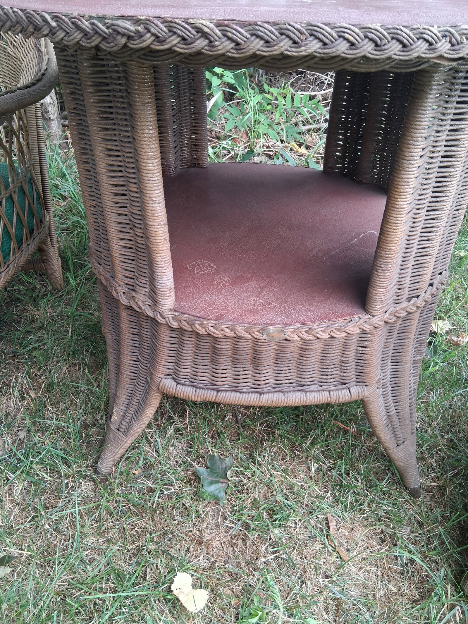 Beautiful Signed Four Piece Wicker Set - 4