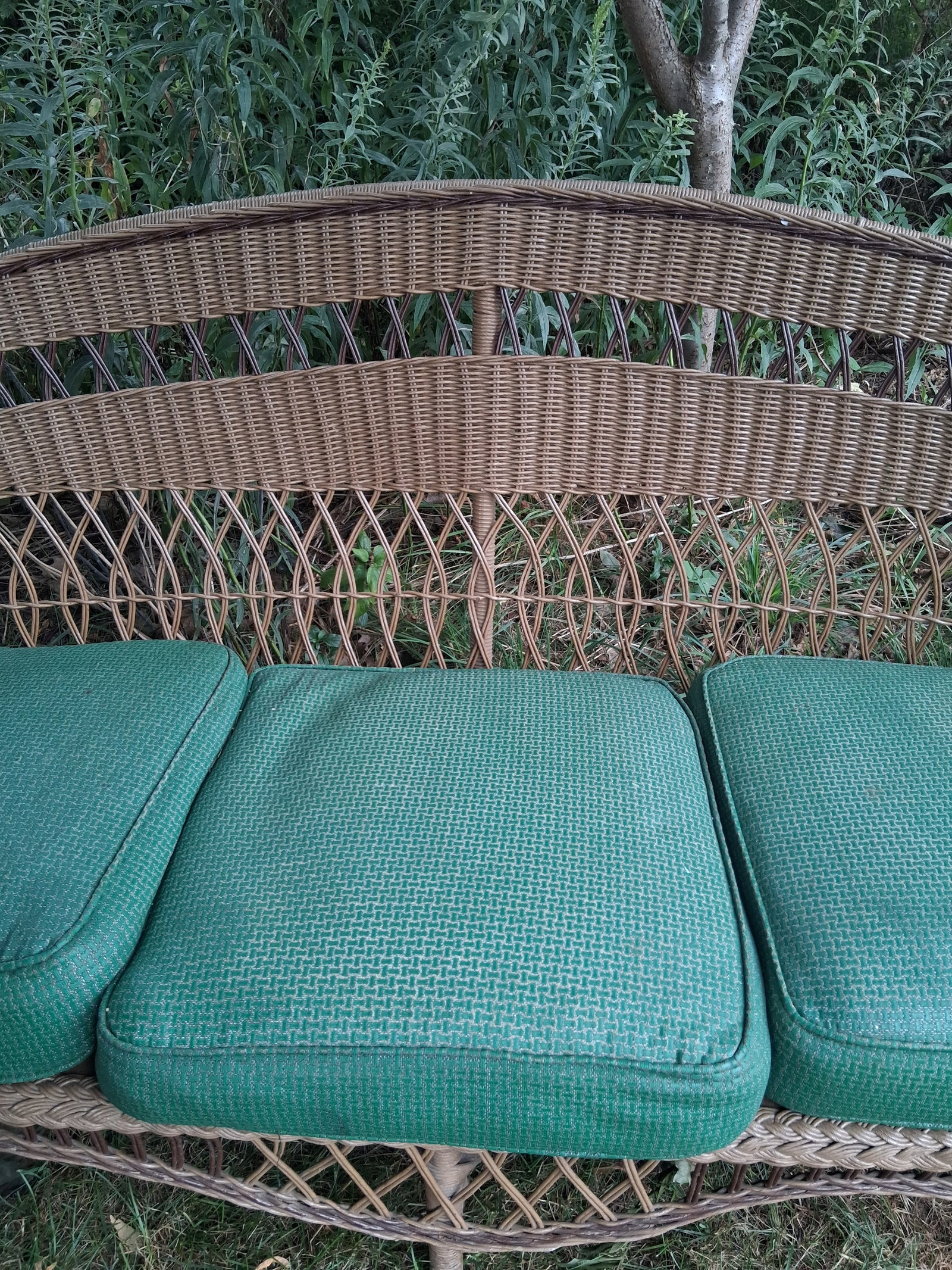 Beautiful Signed Four Piece Wicker Set - 6