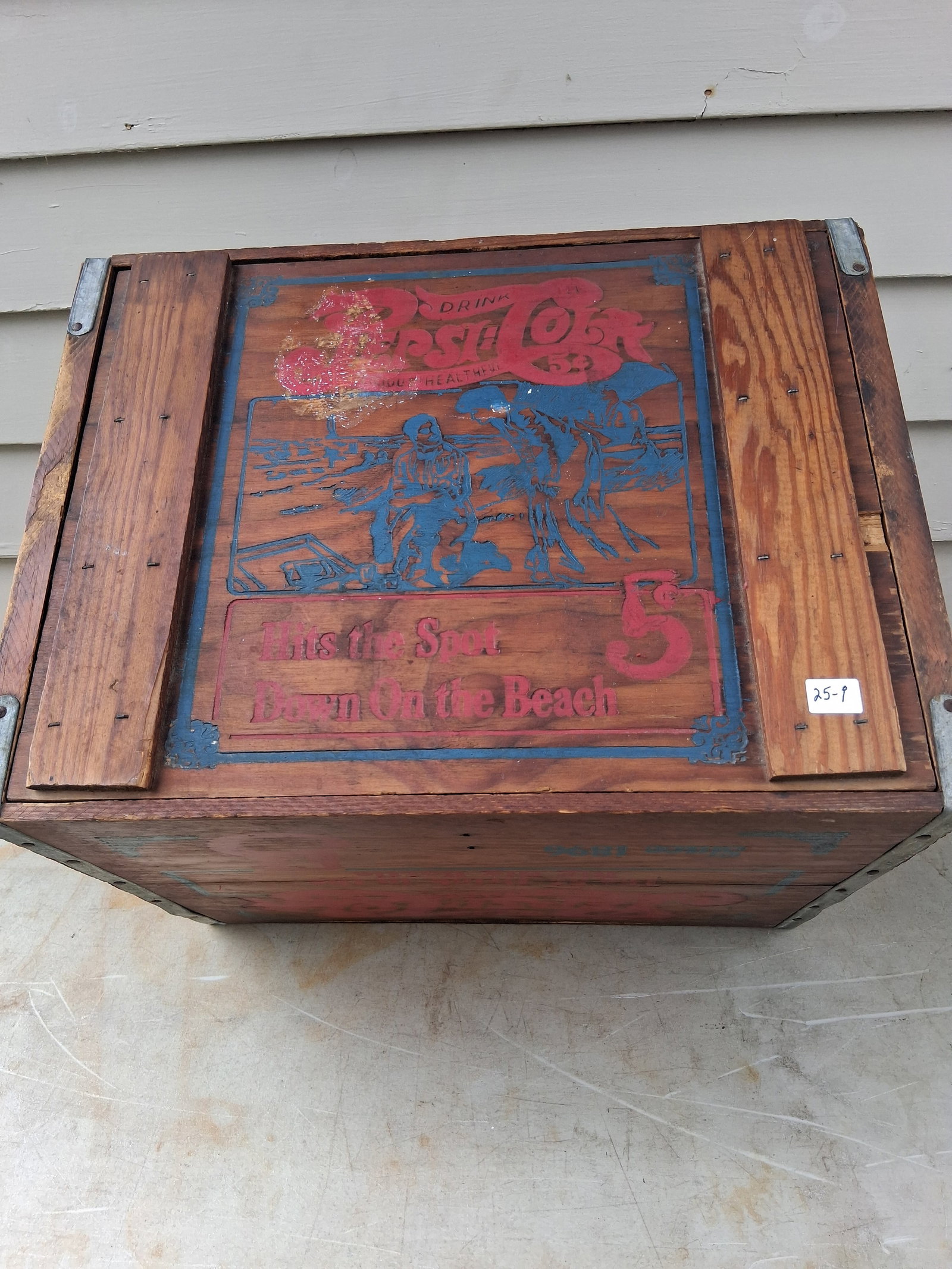 Excellent Pepsi Cola Wood Carved Crate Circa 1900s (1 of 5)