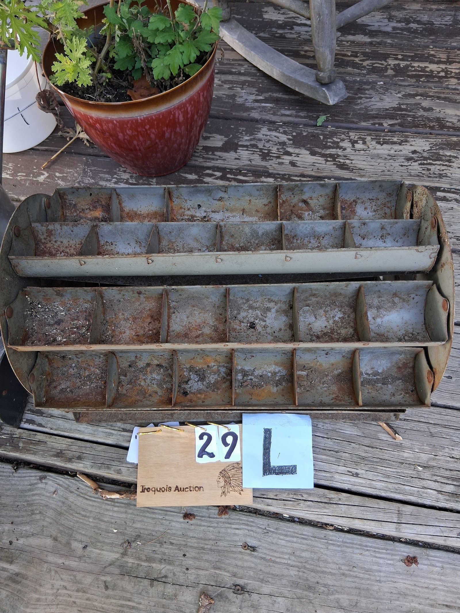 1920s Table Model Revolving County Store Bolt Bin - 2