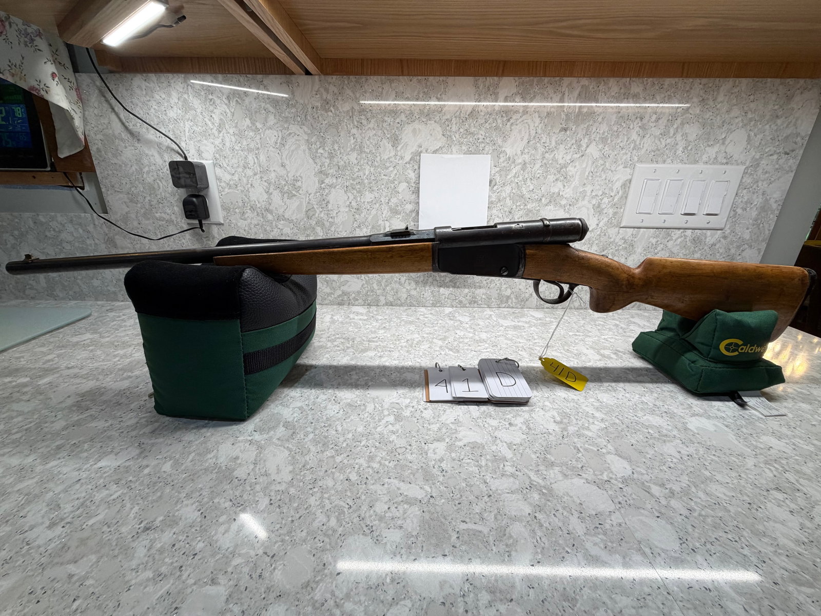 Waffenfabrik Bern Model M81: Waffenfabrik Bern Model M81. 10.4x38mm (41 Swiss) rimfire. Has crack in the stock. Manufactured by Swiss State Arsenal in 1889 in the last few weeks of production (based on serial number). Serial
