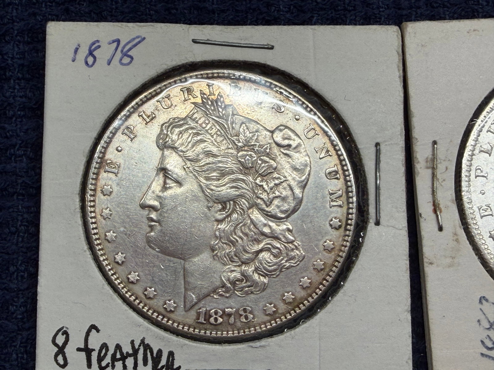 Two US Morgan Silver Dollars - 3