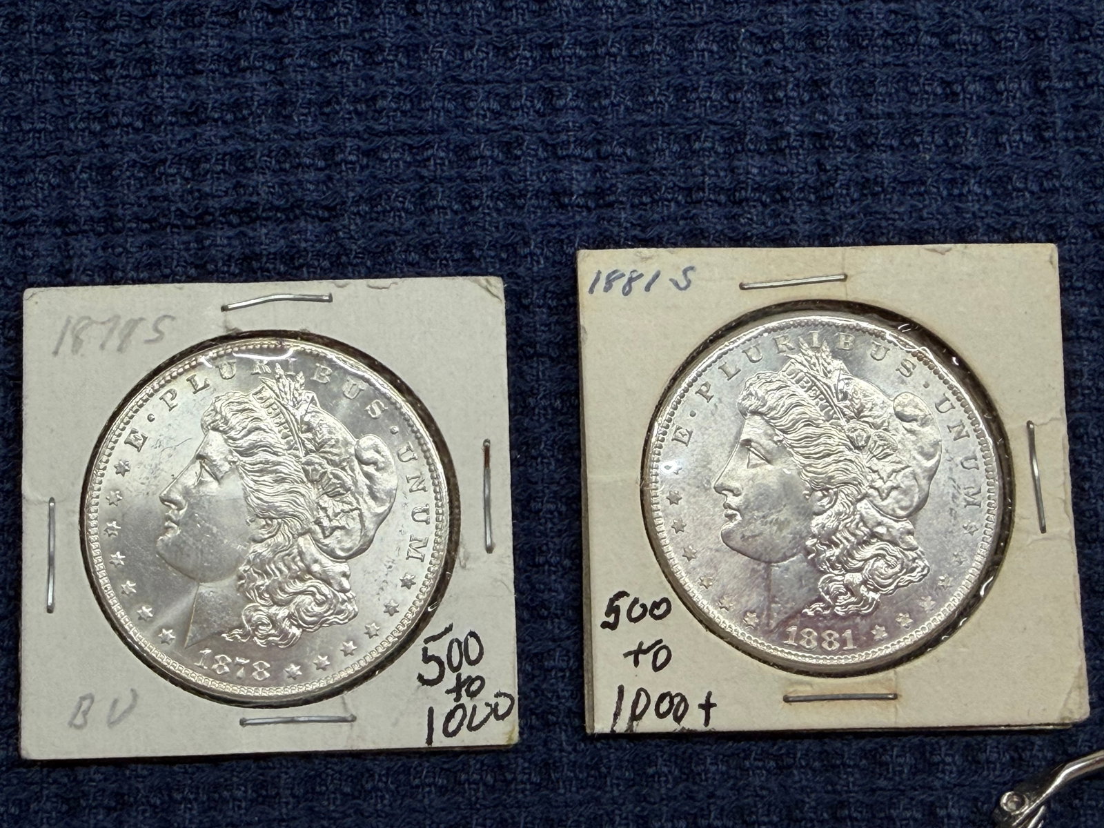 Two US Morgan Silver Dollars - 2