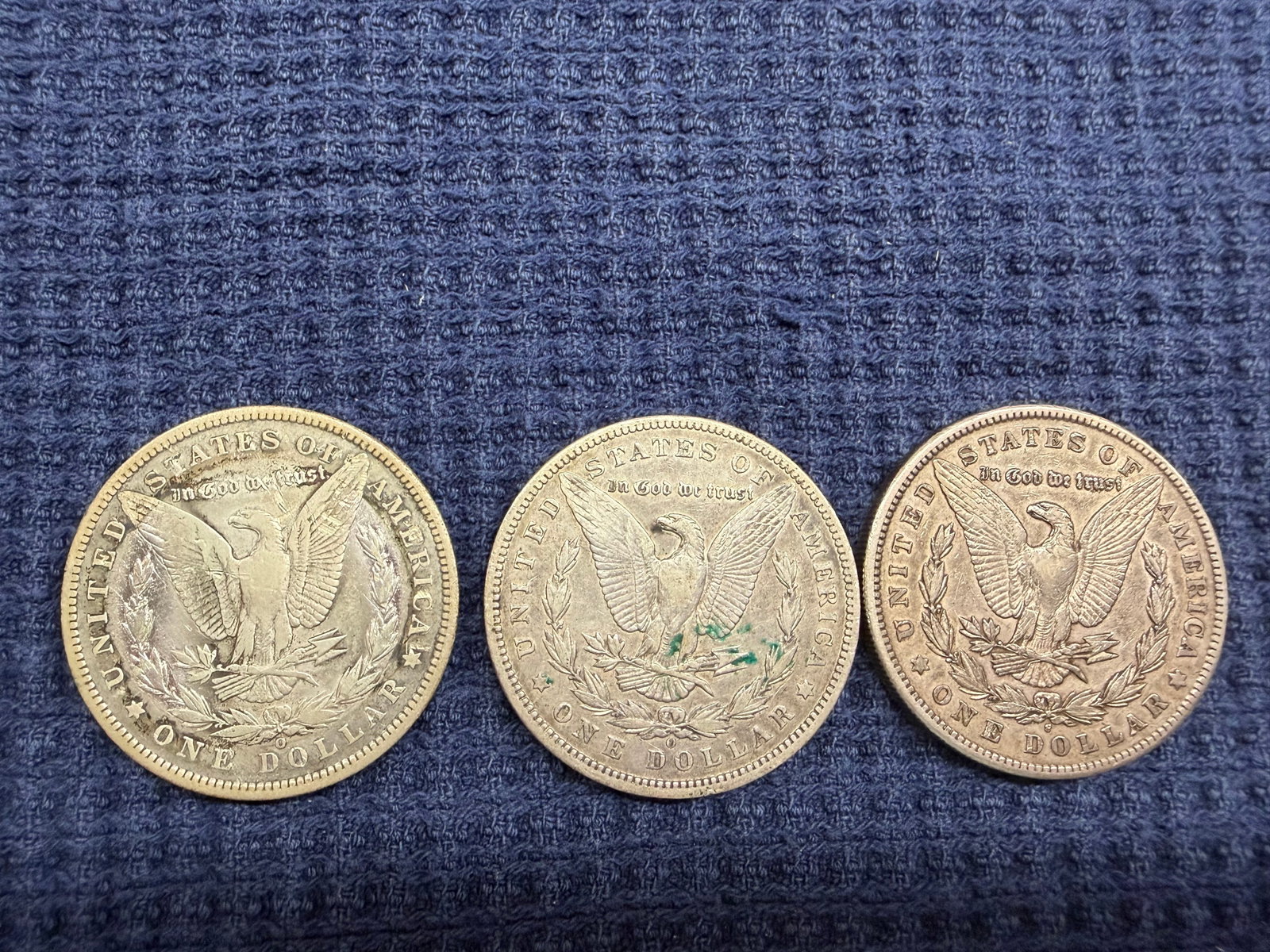 Three US Morgan Silver Dollars - 3