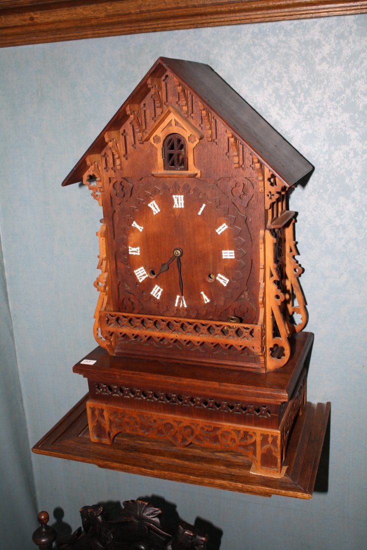 Patented April 24 1866 fretwork German shelf Coo Coo (1 of 1)