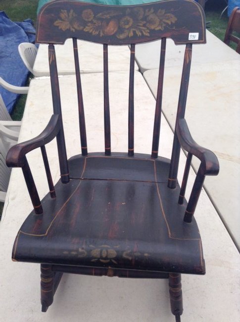 Child’s 1860 original solid seat rocker: Child’s 1860 original solid seat rocker