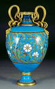 187: Minton pseudo-cloisonne urn by Dresser