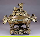 395: Chinese bronze censer