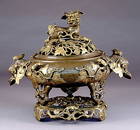 395: Chinese bronze censer