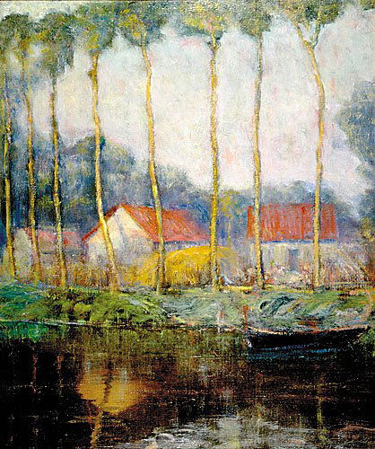 William Posey Silva: William Posey Silva Tennessee/California (1859-1948)PALMS ALONG SOUTHERN SHORELINESoil on canvas, framed, signed: lower leftH24" W20"