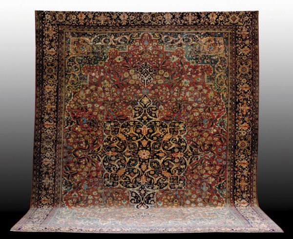 Sarouk Farahan carpet: Sarouk Farahan carpet Sarouk Farahan carpet circa 1880 10'2" x 13'5"