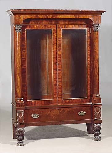 American Classical mahogany cabinet circa 1850