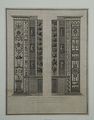 Lasinio, Carlo: 18TH CENTURY DECORATIONS (LOGGE DEL VATICINO) engraving signed: in plate Italian (1750-1838) sight size: H17 1/4" W13 1/4"