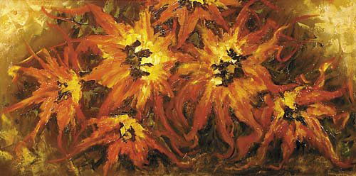 Jane Peterson New York (1876-1965) FLORAL STILL LIF: Jane Peterson New York (1876-1965) FLORAL STILL LIFE oil on canvas, framed signed: lower right, Jane Peterson H24" W48" *Artist biography: Jane Peterson is admired and praised for developing an indivi