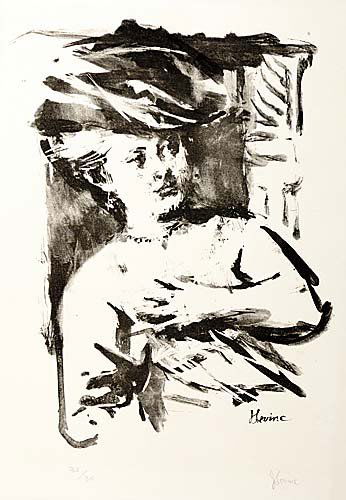 Jack Levine New York (b. 1915) THREE WORKS: HELEN: Jack Levine New York (b. 1915) THREE WORKS: HELEN FOURMENT, THE ART LOVER, and HOMAGE TO WATTEAU lithographs, unframed signed & numbered: lower margin, in pencil, J. Levine 32/35, 64/100, and 46/100 p