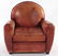 PAIR FRENCH ART DECO LEATHER CLUB CHAIRS - 3