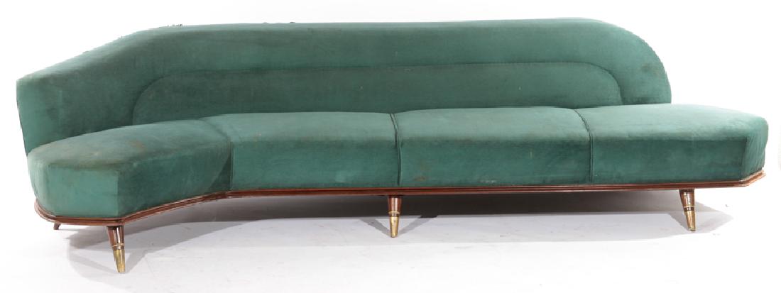 ITALIAN MID CENTURY MODERN UPHOLSTERED SOFA 1960 (1 of 4)