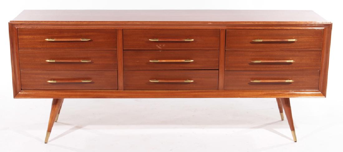 MID CENTURY MODERN 9 DRAWER CREDENZA 1960 (1 of 5)