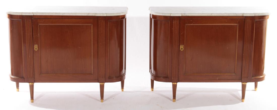 PAIR FRENCH LOIS XVI STYLE COMMODES 1940 (1 of 6)