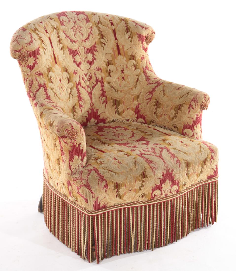 FRENCH 19TH CENT. NAPOLEON III CLUB CHAIR (1 of 5)