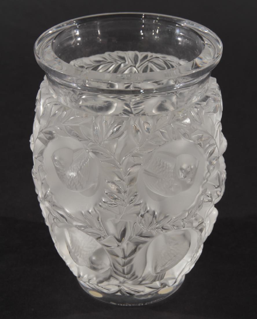 LALIQUE BAGATELLE CRYSTAL VASE SIGNED (1 of 4)