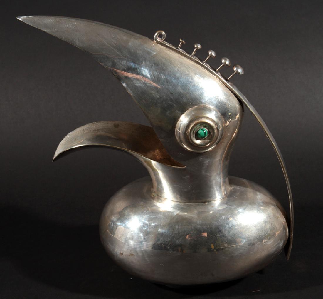 MEXICAN SILVER PLATED TOUCAN LOS CASTILLO C.1950 (1 of 6)