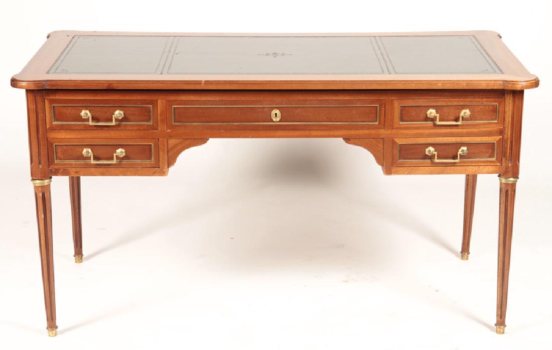 FRENCH LOUIS XVI WRITING DESK LEATHER TOP 1950 (1 of 5)