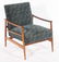 PAIR DANISH MID CENTURY MODERN ARM CHAIRS 1960 - 2