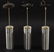 3 ALUMINUM MID CENTURY MODERN HANGING LIGTHS 1970