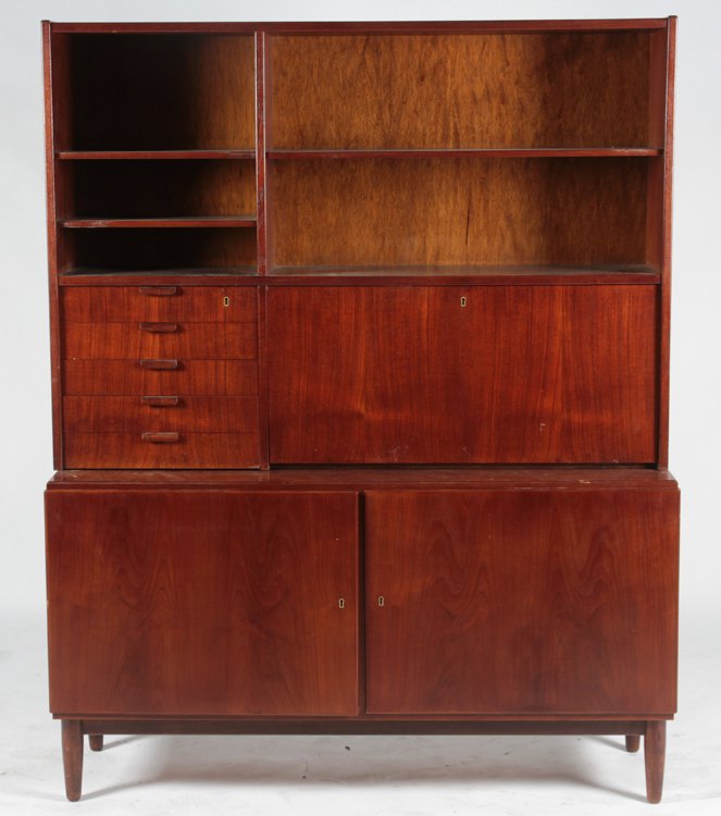 POUL HUNDEVAD TEAK SECRETARY OR DESK 1960 (1 of 5)