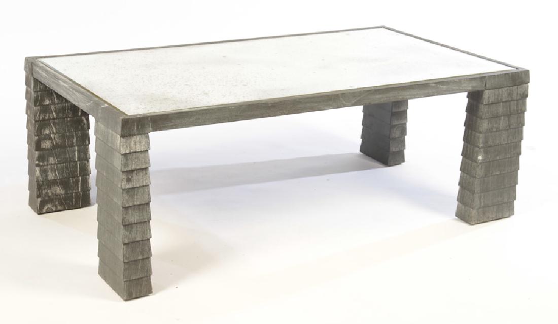 JEAN-MICHEL FRANK PAINTED COFFEE TABLE MIRROR (1 of 4)