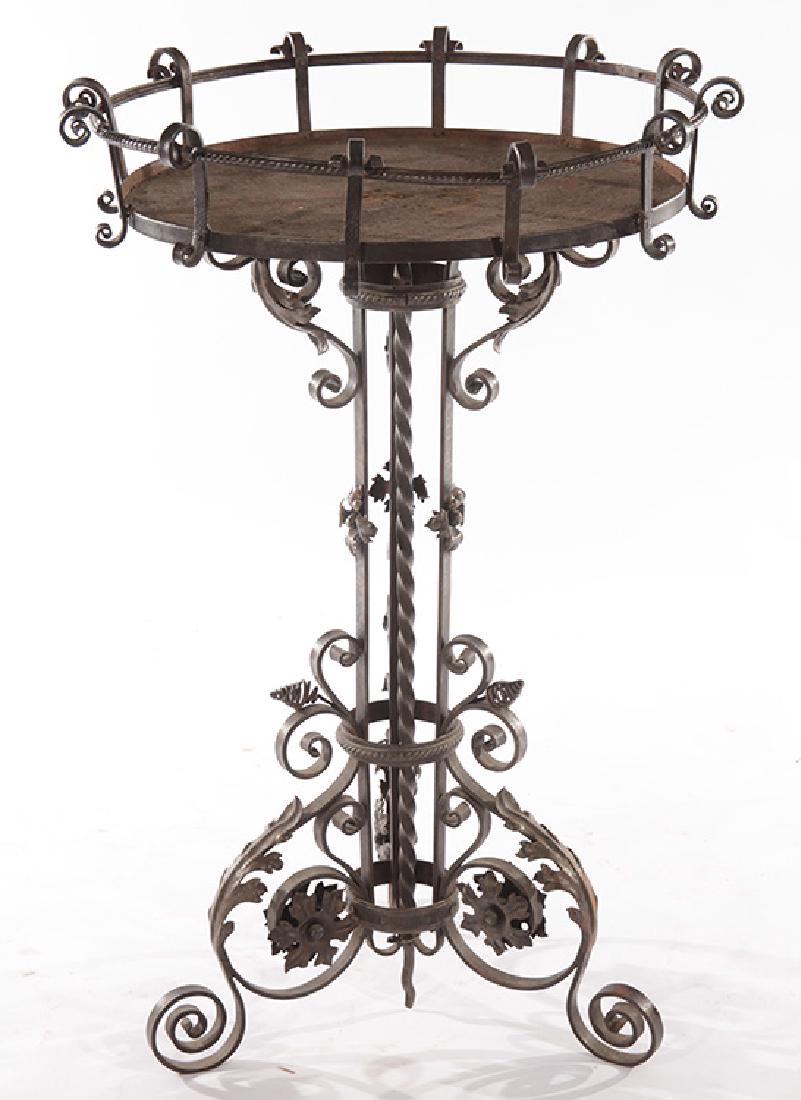 FRENCH WROUGHT IRON PLANTER CIRCA 1930 (1 of 5)