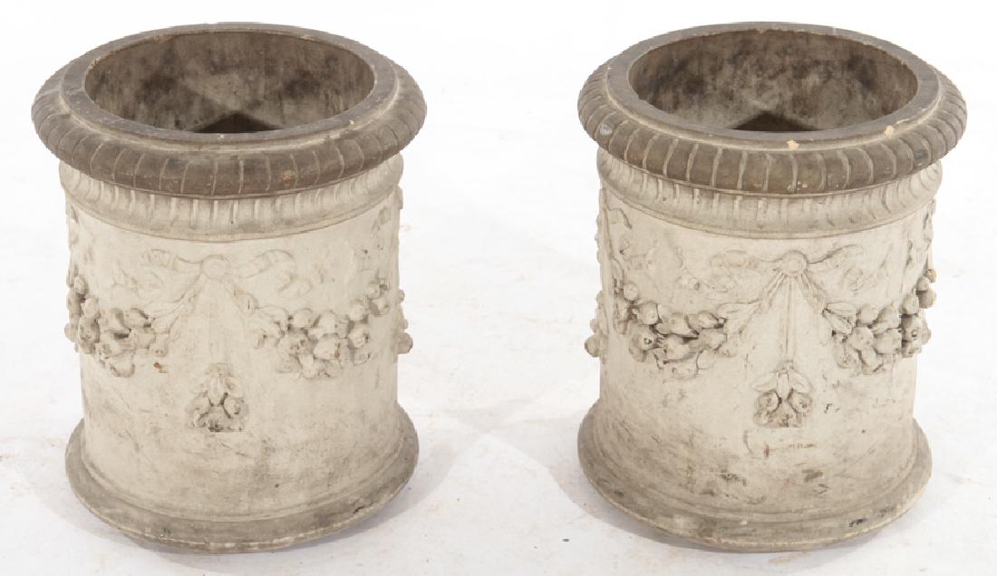 RARE PAIR MARKED GALLOWAY TERRACOTTA URNS 1930 (1 of 5)