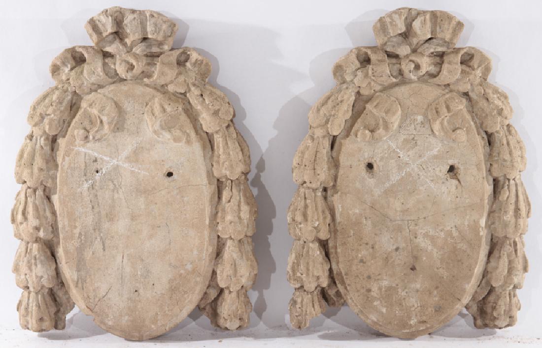 LOT OF CAST STONE BALUSTERS BRACKETS WALL PLAQUES (1 of 7)