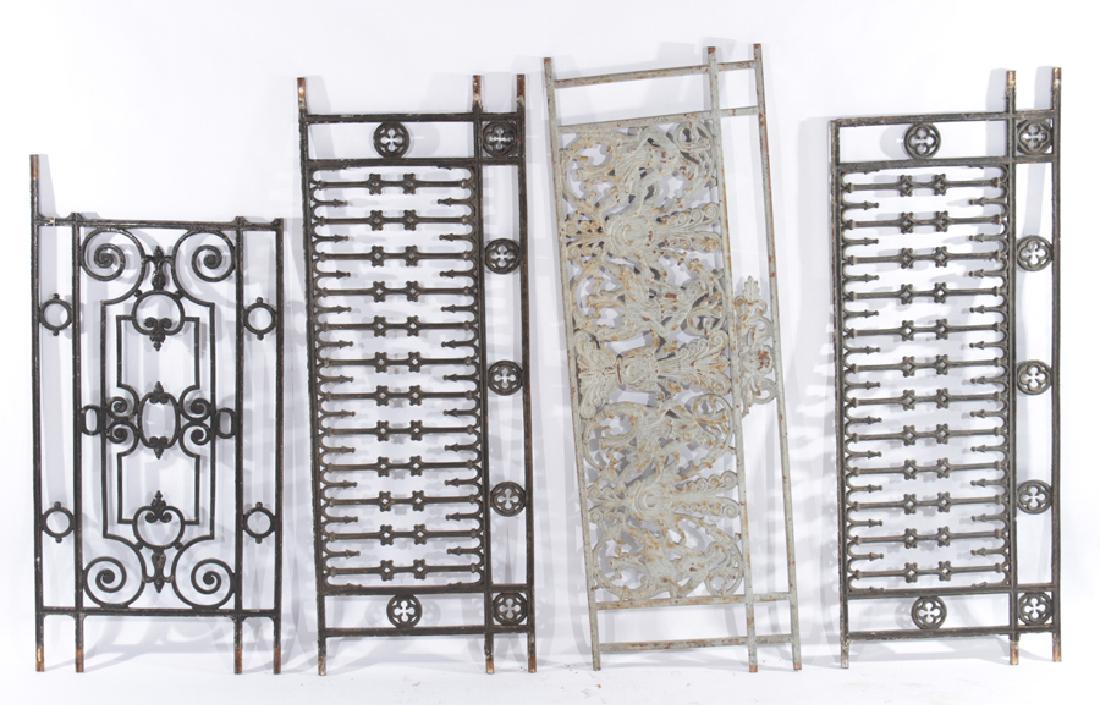 COLLECTION OF 4 CAST IRON PANELS CIRCA 1910 (1 of 5)