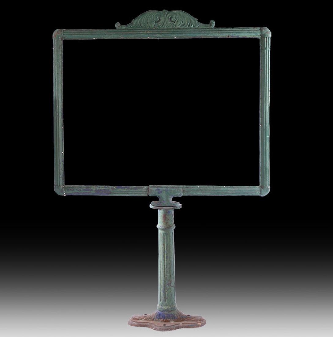CAST IRON LARGE SIGN FRAME 1900 (1 of 5)