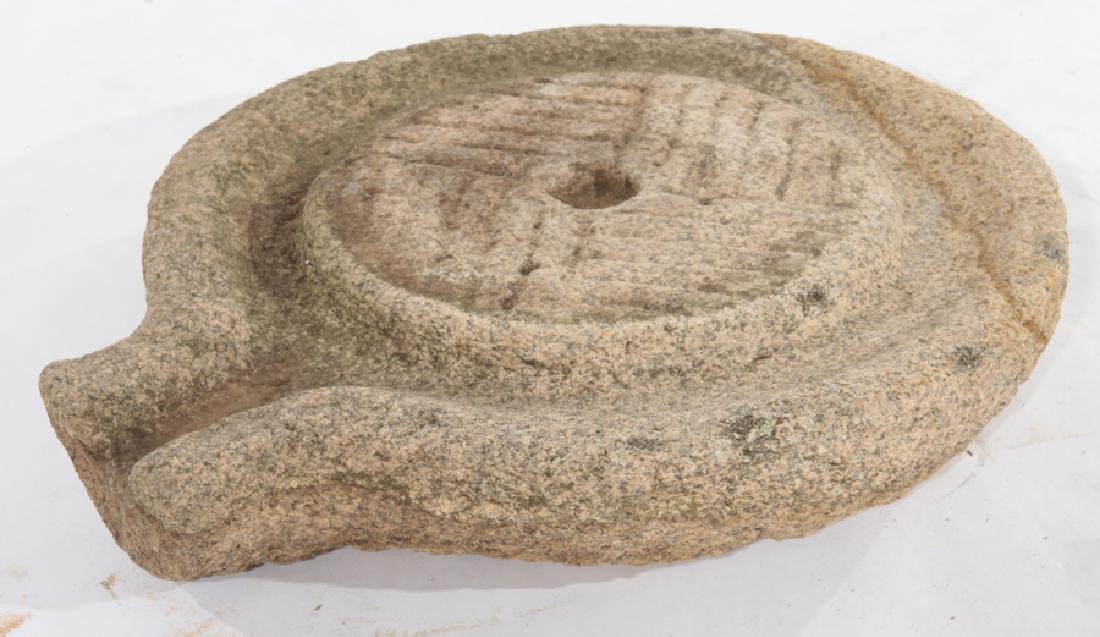 CARVED STONE GARDEN TROUGH WITH WATER OUTLET 1860 (1 of 3)